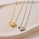 Puffy Heart Bead Pendant Necklace