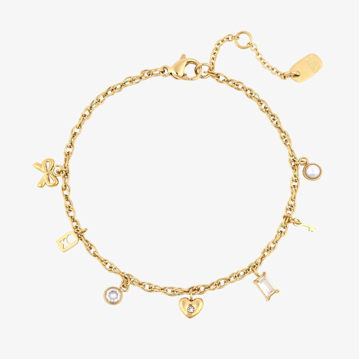 Love Charms Chain Bracelet