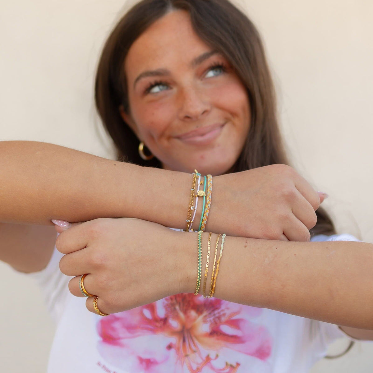 Goldie Woven Seed Bead Bracelet