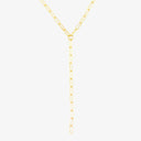 Paperclip Chain Lariat Necklace