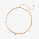 String and Chain Layered Necklace