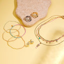 String and Chain Layered Necklace