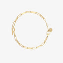 Initial Paperclip Chain Bracelet