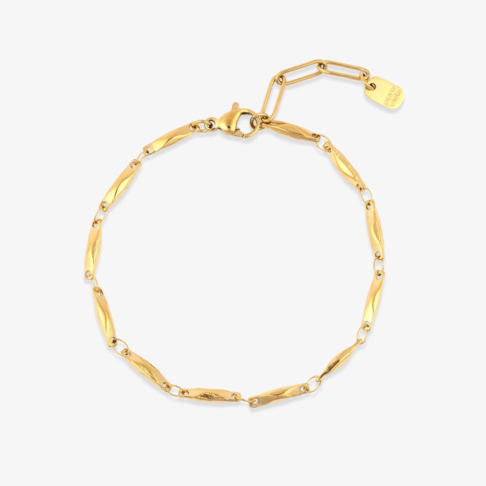 Faceted Bar Chain Bracelet