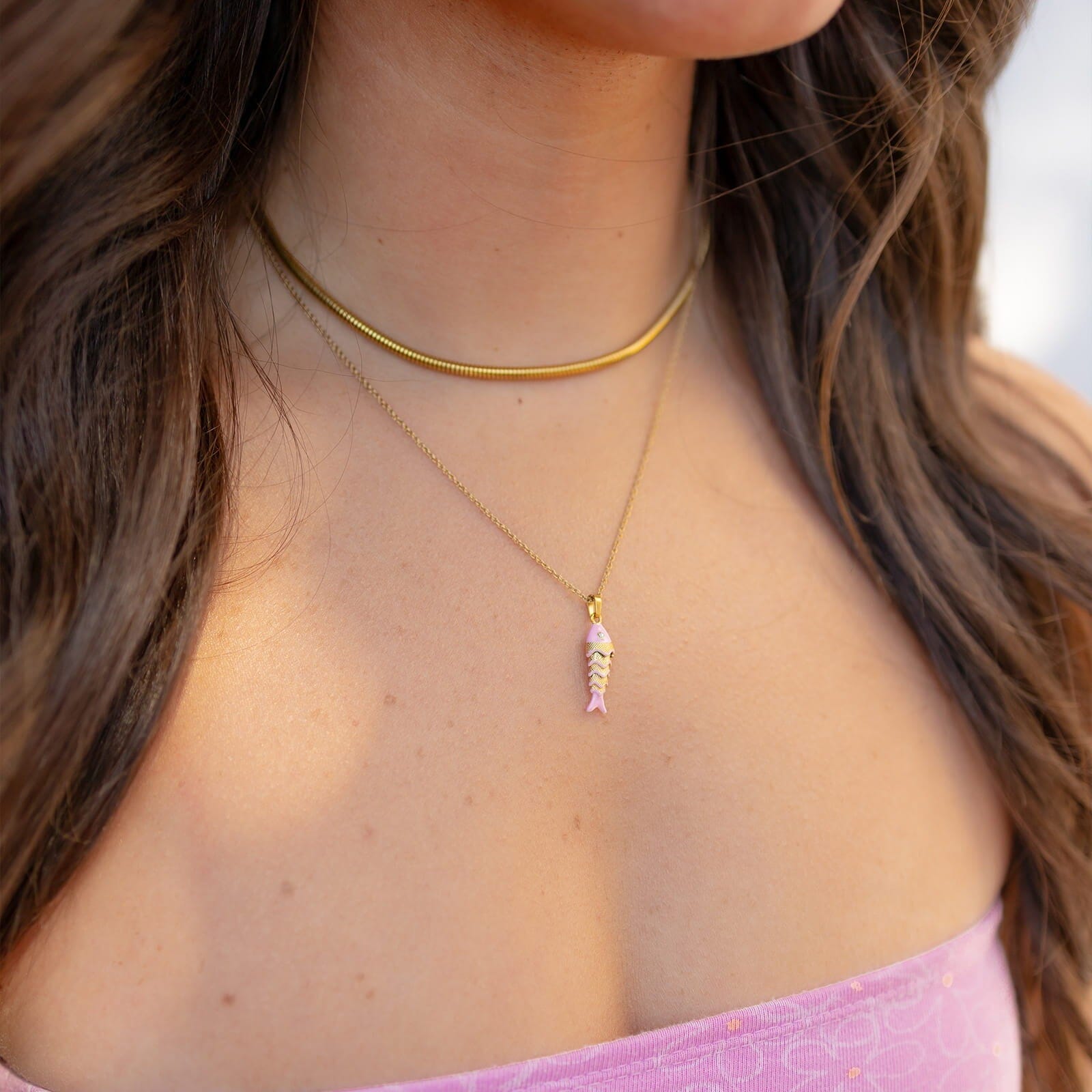 Koi Fish Pendant Necklace