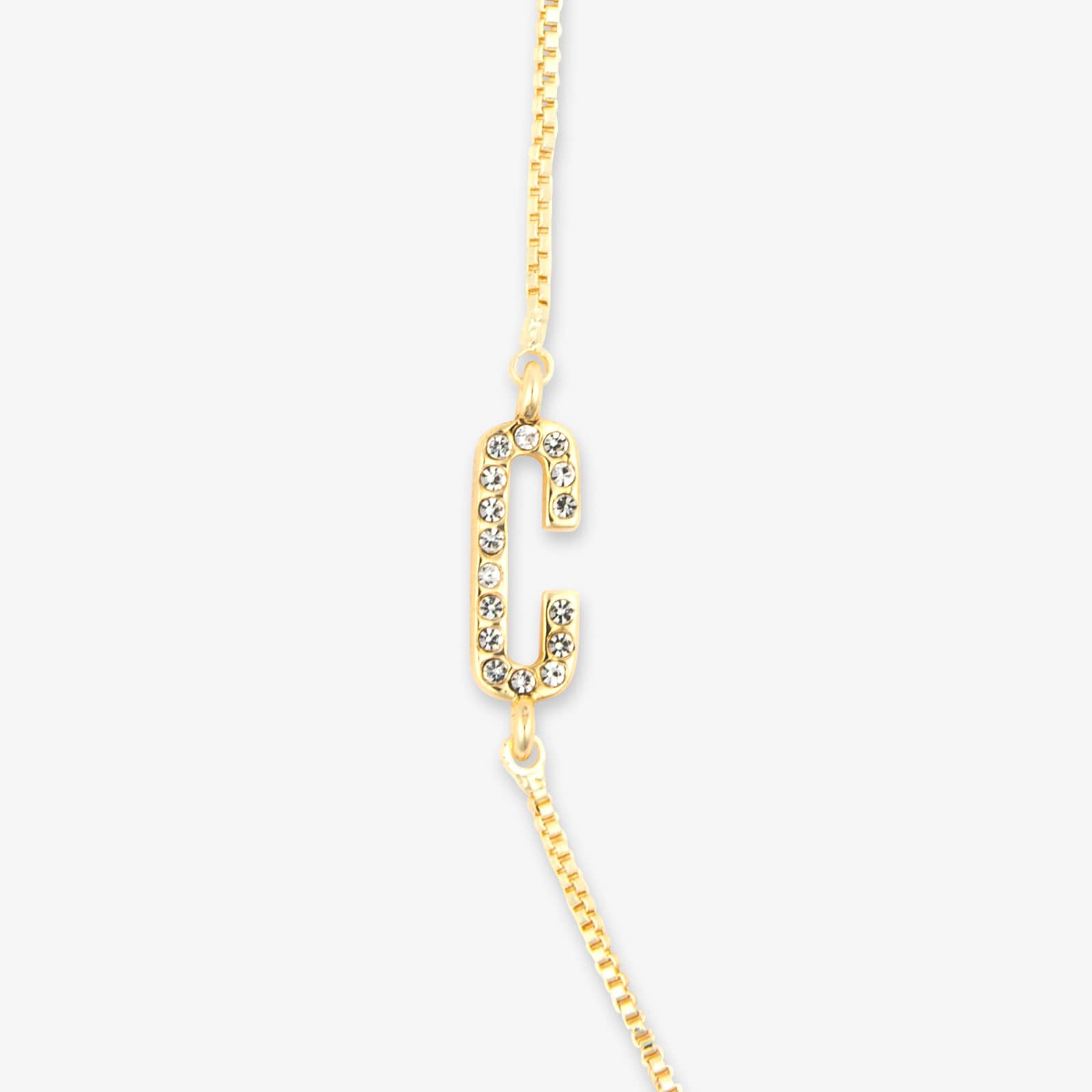 Pavé Initial Box Chain Choker