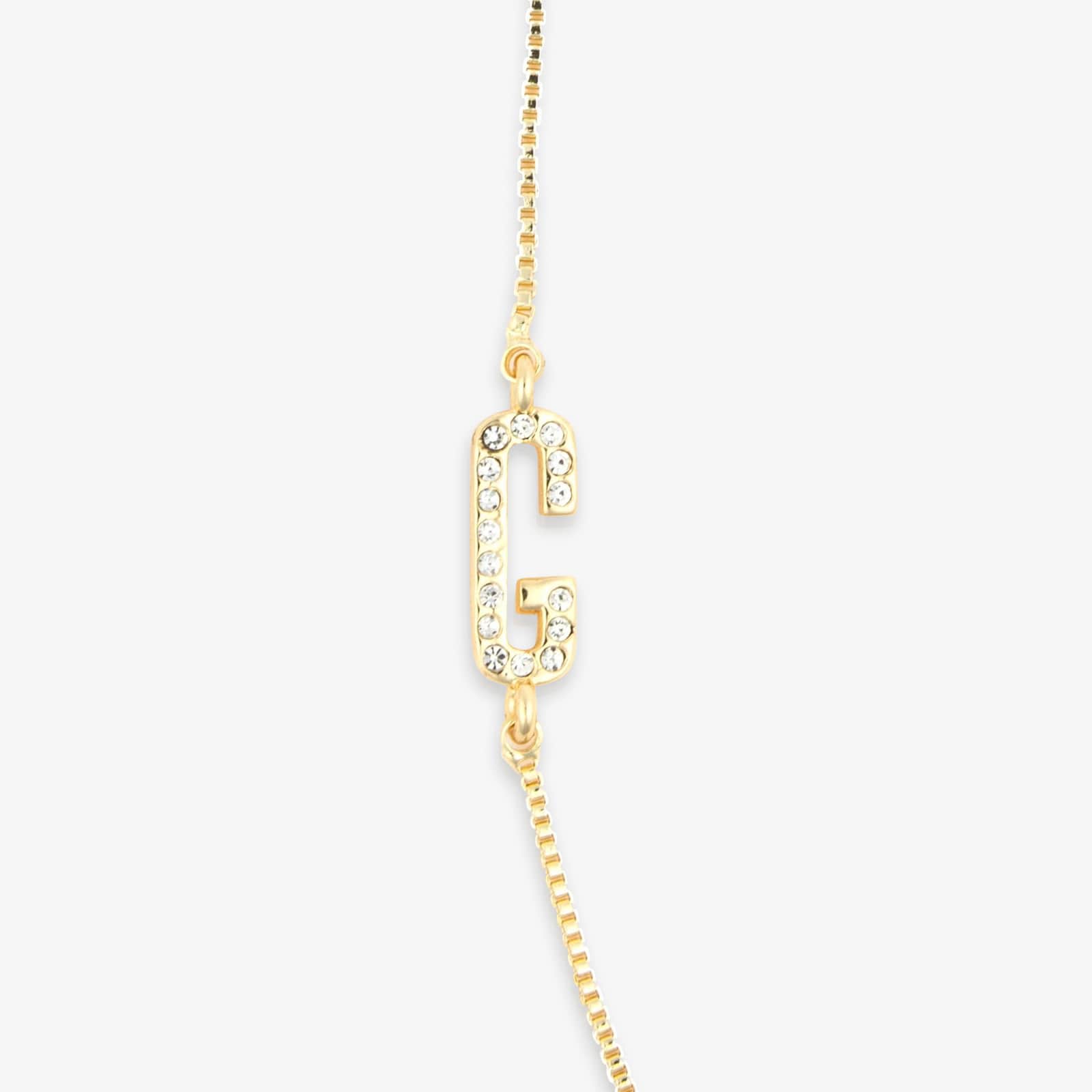 Pavé Initial Box Chain Choker
