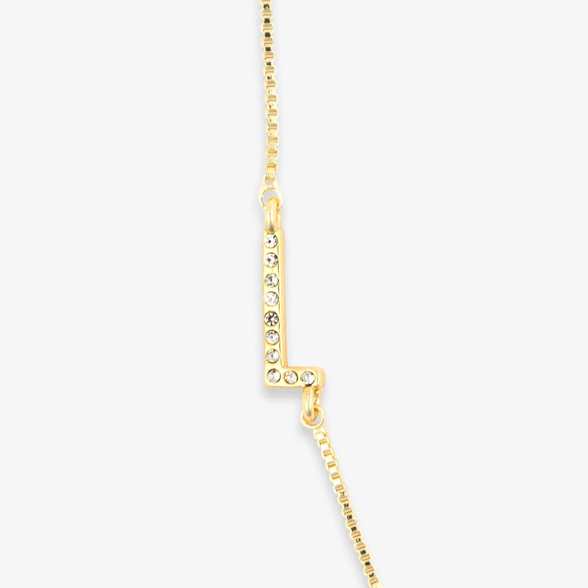 Pavé Initial Box Chain Choker