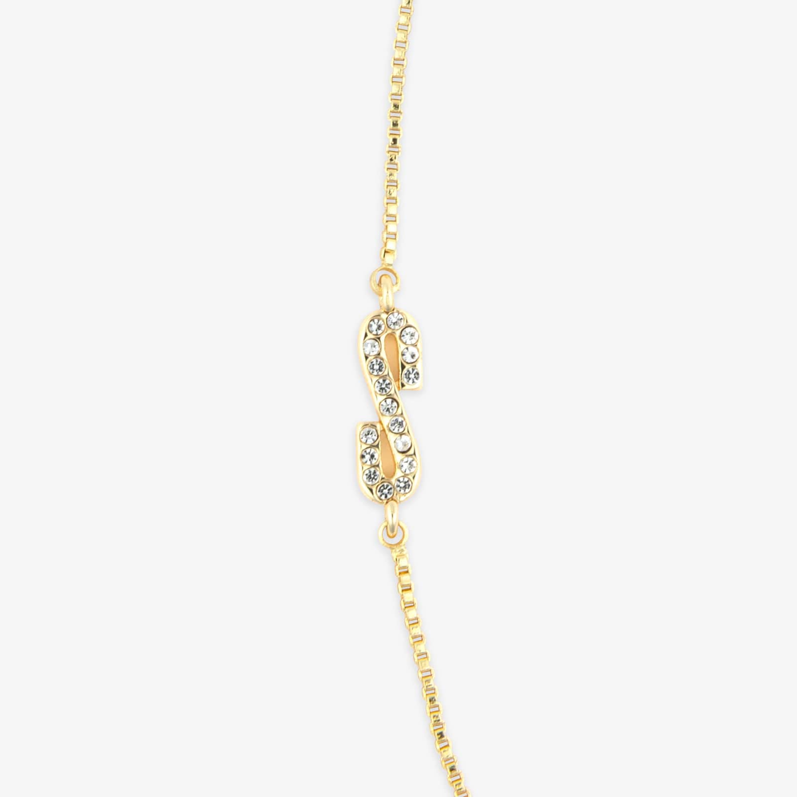 Pavé Initial Box Chain Choker
