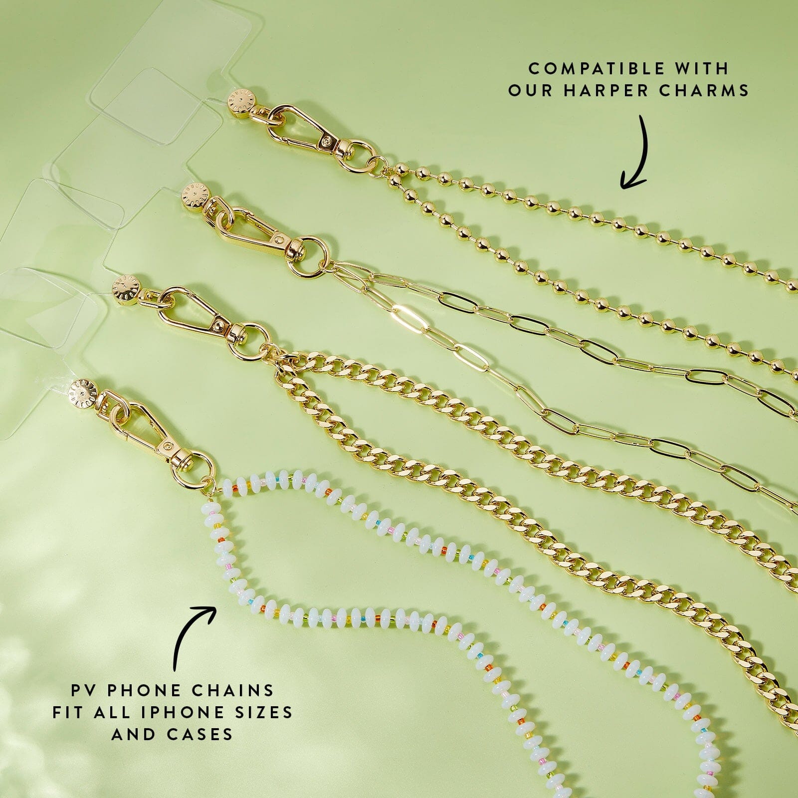 Paperclip Chain Wristlet Phone Chain