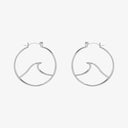Large Wave Hoop Earrings