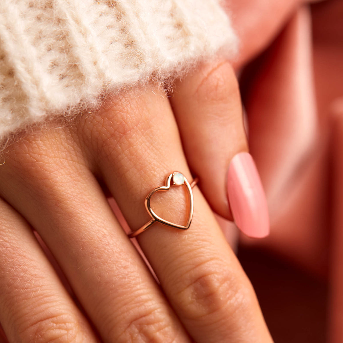 Sweetheart Stone Ring