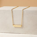 Engravable Bar Necklace