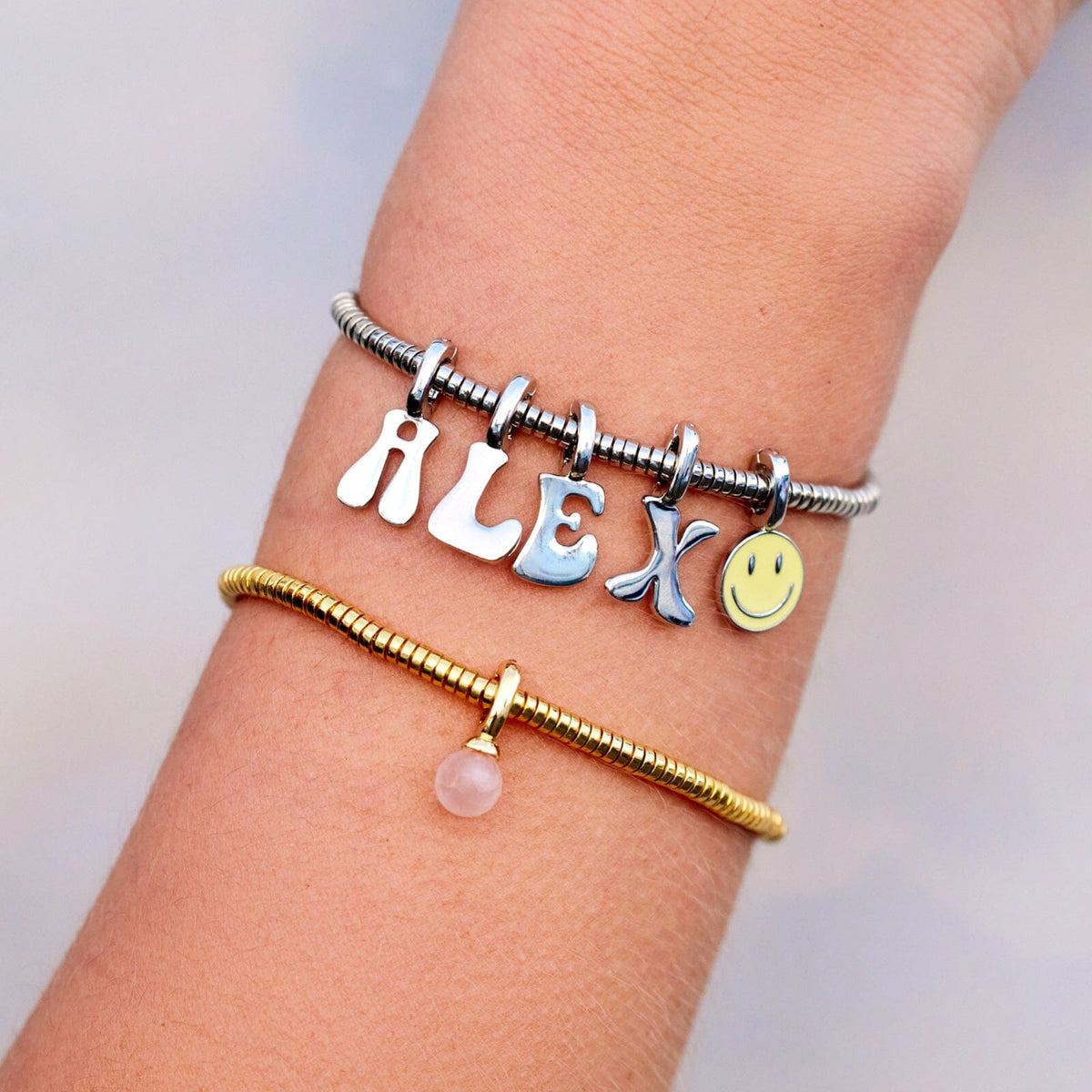 Harper Disc Bead Stretch Bracelet