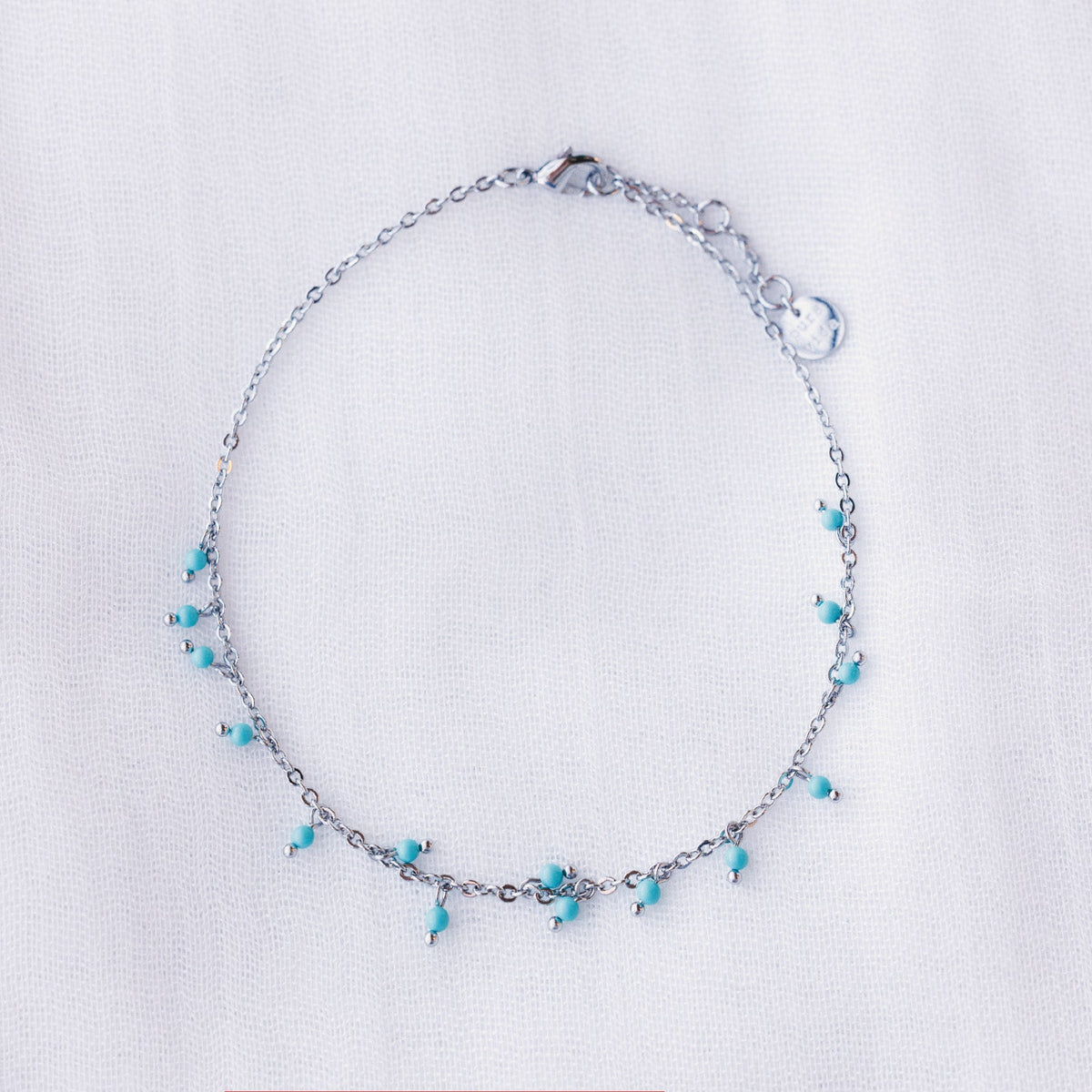 Floating Gemstone Anklet