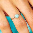 Iridescent Stone Ring