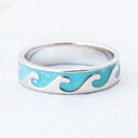 Reversible Enamel Wave Ring